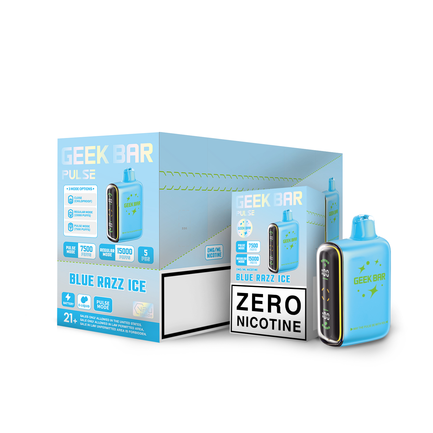 Geekbar Pulse Blue Razz Ice